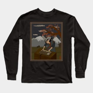 Japanese Style Funny Synthesizer Player Long Sleeve T-Shirt